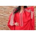 Unique Exclusive Handmade Silk with Pearls Moroccan Dress " Red Attitude"...ON SALE!